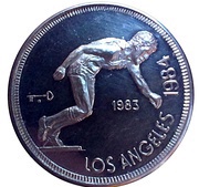 5 Pesos Runner, Cuba, 1983 reverse image