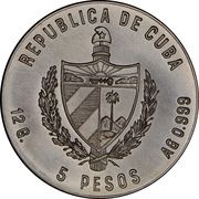 5 Pesos Cuban Railway obverse image