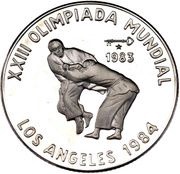 5 Pesos Judo, Cuba, 1983 reverse image