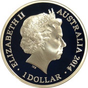 1 Dollar - Elizabeth II 4th Portrait - AIF Sail from Albany obverse image