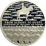 1 Dollar - Elizabeth II 4th Portrait - AIF Sail from Albany, Australia, 2014 reverse image