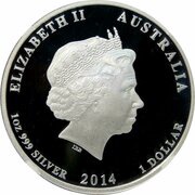 1 Dollar - Elizabeth II 4th Portrait - Red Cross obverse image