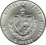 5 Pesos Soccer World Championship - Mexico 86 obverse image