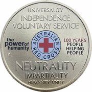 1 Dollar - Elizabeth II 4th Portrait - Red Cross reverse image