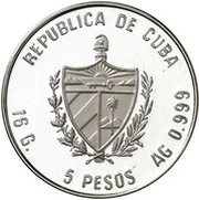 5 Pesos Cuban Tobacco obverse image