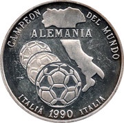 5 Pesos Italian map reverse image