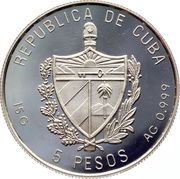 5 Pesos Cargo Courier obverse image