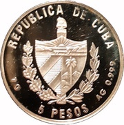 5 Pesos Expo 2000 - Osaka obverse image