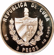 5 Pesos Expo 2000 - Montreal obverse image