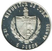 5 Pesos 40th. anniversary of Guevara's death obverse image