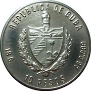 10 Pesos First Joint Space Flight obverse image