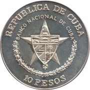 10 Pesos March towards Victory obverse image