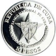 10 Pesos Assault to the Moncada Garrison obverse image