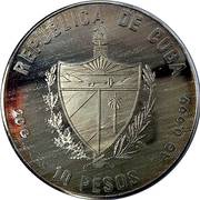 10 Pesos ¡Tierra, Tierra! - without exergue obverse image