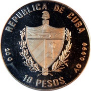 10 Pesos ¡Tierra, Tierra! - with exergue obverse image