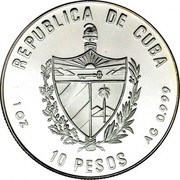 10 Pesos Celia Sanchez Manduley obverse image