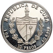 10 Pesos Juan de la Cosa obverse image