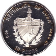 10 Pesos First Voyage of Columbus obverse image