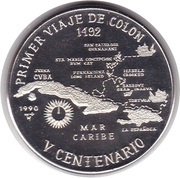 10 Pesos First Voyage of Columbus reverse image