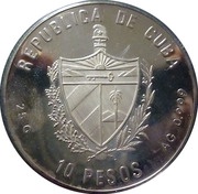 10 Pesos Simon Bolivar obverse image