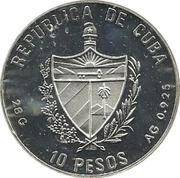 10 Pesos Volleyball obverse image