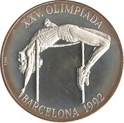 10 Pesos High Jumping, Cuba, 1990 reverse image