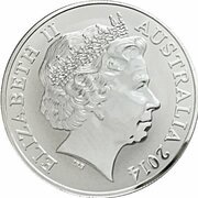 1 Dollar - Elizabeth II 4th Portrait - Saltwater Crocodile - Graham obverse image