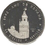 10 Pesos La Giralda Tower reverse image