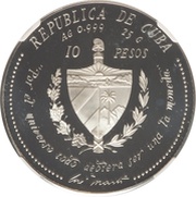 10 Pesos American International Monetary Conference obverse image