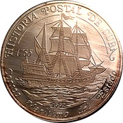 10 Pesos Sea Mail reverse image