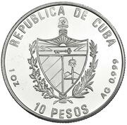 10 Pesos Gold Tower obverse image