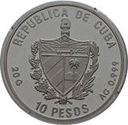 10 Pesos Transatlantic mail obverse image