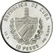 10 Pesos African presence at America obverse image