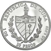 10 Pesos Spanish Monarchs obverse image