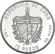 10 Pesos Saint George Palace obverse image