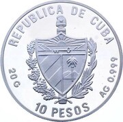 10 Pesos Cabotage mail obverse image