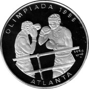10 Pesos Olympics, Cuba, 1994 reverse image