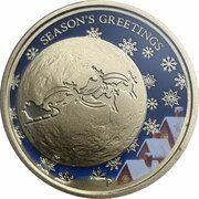 1 Dollar - Elizabeth II 4th Portrait - Seasons Greetings 2014 reverse image