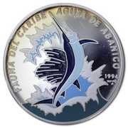 10 Pesos Sailfish, Cuba, 1994 reverse image