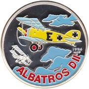 10 Pesos Albatross D II, Cuba, 1994 reverse image