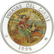 10 Pesos Sir Henry Morgan, Cuba, 1995 reverse image