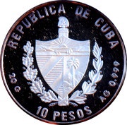 10 Pesos Caribbean Fauna obverse image