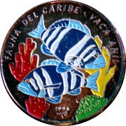 10 Pesos Caribbean Fauna, Cuba, 1996 reverse image