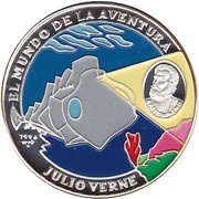 10 Pesos Jules Verne reverse image