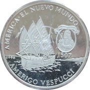 10 Pesos Amerigo Vespucci, Cuba, 1996 reverse image