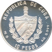 10 Pesos Sydney Olympics obverse image