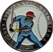 10 Pesos Baseball, Cuba, 1997 reverse image