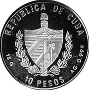 10 Pesos Hanging Gardens of Babylon obverse image