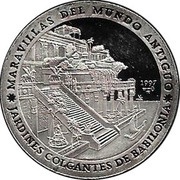 10 Pesos Hanging Gardens of Babylon, Cuba, 1997 reverse image