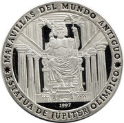 10 Pesos Statue of Jupiter, Cuba, 1997 reverse image